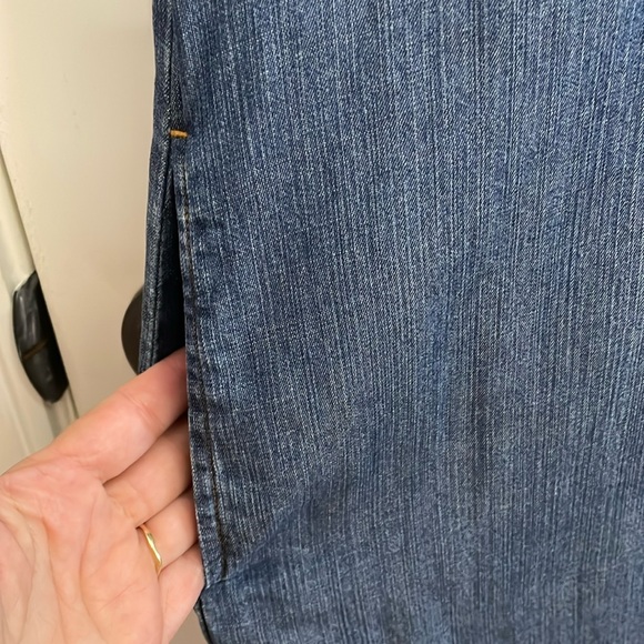 PHILOSOPHY denim lace up front dress.  L - Picture 5 of 7